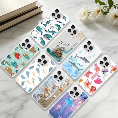 Underwater Animals Customized MagSafe Cover Case For iPhone 17e 14 Pro Max 15 16