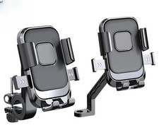 Universal 360 Degree Rotation Auto Lock Motorcycle and Bike Phone Holder