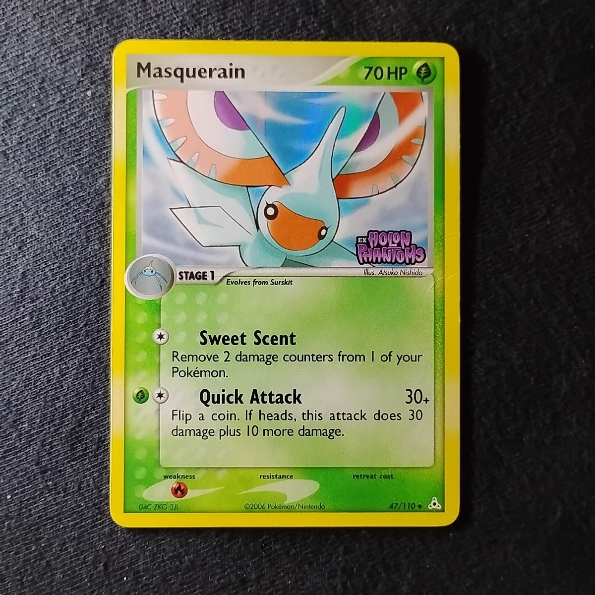 Pokémon TCG Masquerain Holon Phantoms Stamped 47/110 Reverse Holo NM