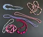 Lot of 7 Vintage costume jewelry necklaces of various lengths and designs