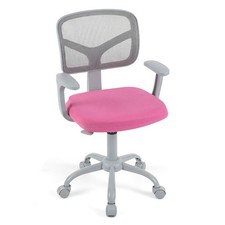 Children Mesh Study Chair with Armrests and Adjustable Seat Height