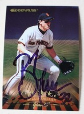San Francisco Giants Bill Mueller Autographed 1997 Donruss Baseball Card +