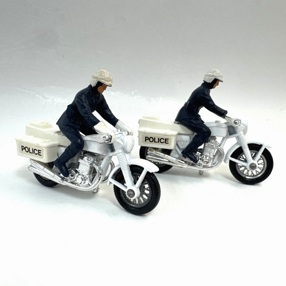2 Lot - 1977 - Matchbox Super-Fast Honda 750 Police Motorcycle - 57721 Lesney - Image 3 of 4