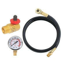 Air Tank Repair Kit W/Safety , Pressure  and 4 Feet Air Tank Hose Assembly7484