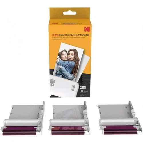 KODAK INSTANT PRINT 2,1x3,4" PAPER 30 Sheet Ink Ribbon ICRG-230
