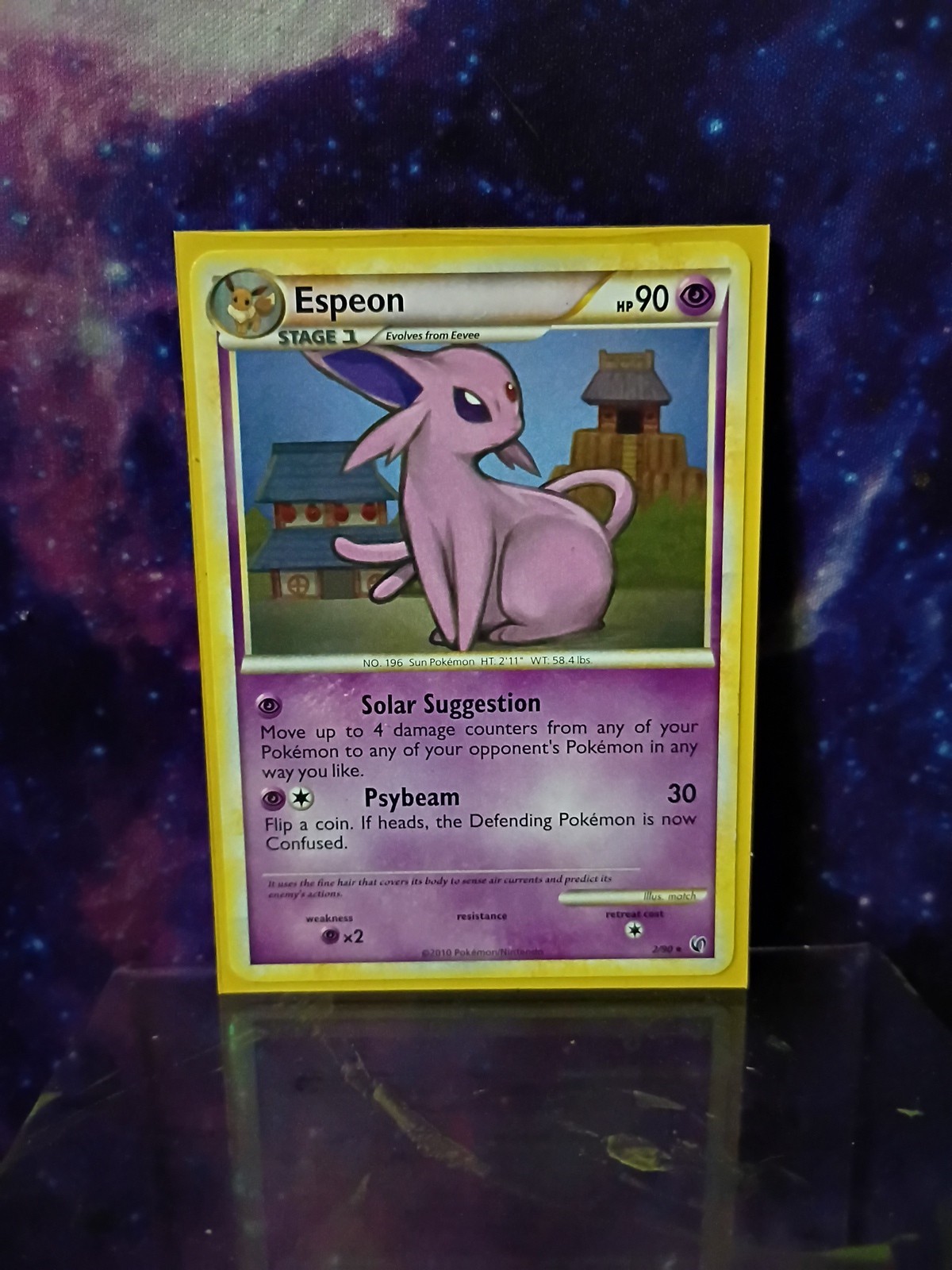 Espeon 2/90 Cosmos Holo HGSS Undaunted - Pokemon TCG - ✨ RARE ✨ - LP condition ✅