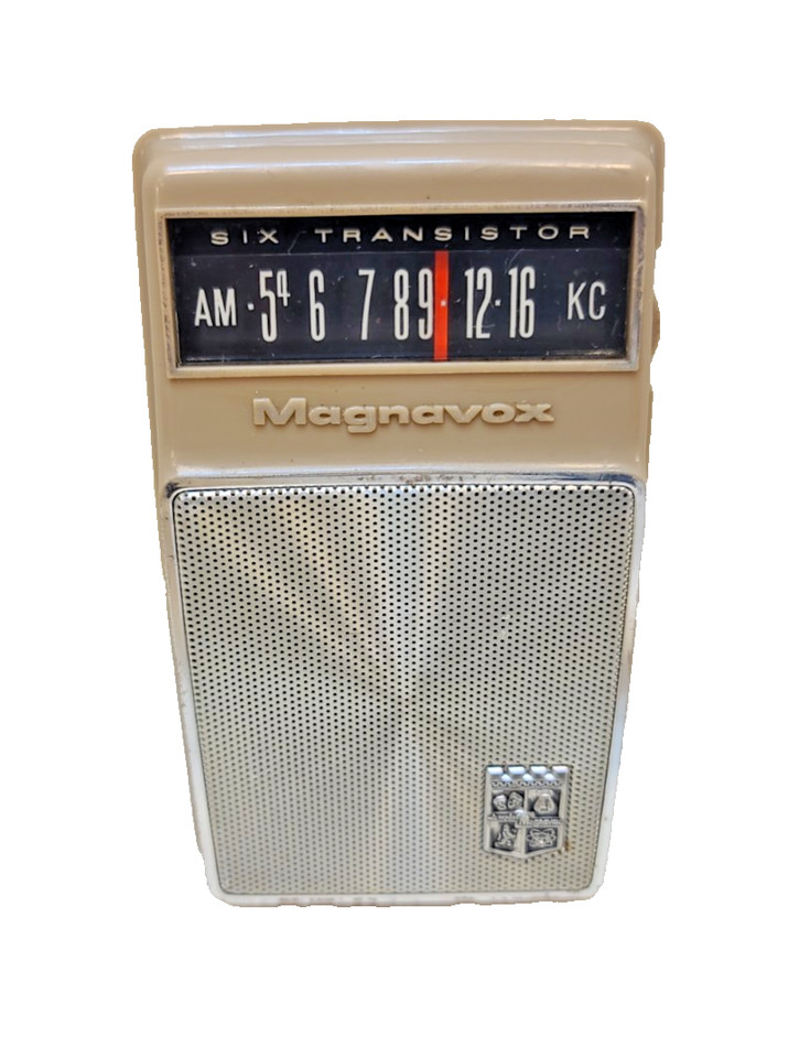 Vintage Magnavox 6 Transistor Pocket Radio Made in Japan Untested Portable
