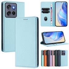 For Motorola Moto G Power/Stylus 5G 2025 Lychee Leather RFID Wallet Stand Case