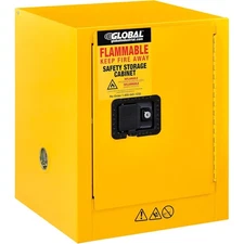 Global Industrial Flammable Cabinet Manual Close Single Door 4 Gallon