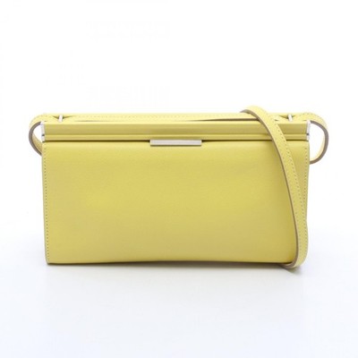HERMES Click H 21 Shoulder Crossbody Bag H077848CK9R Evercolor leather Lime Used