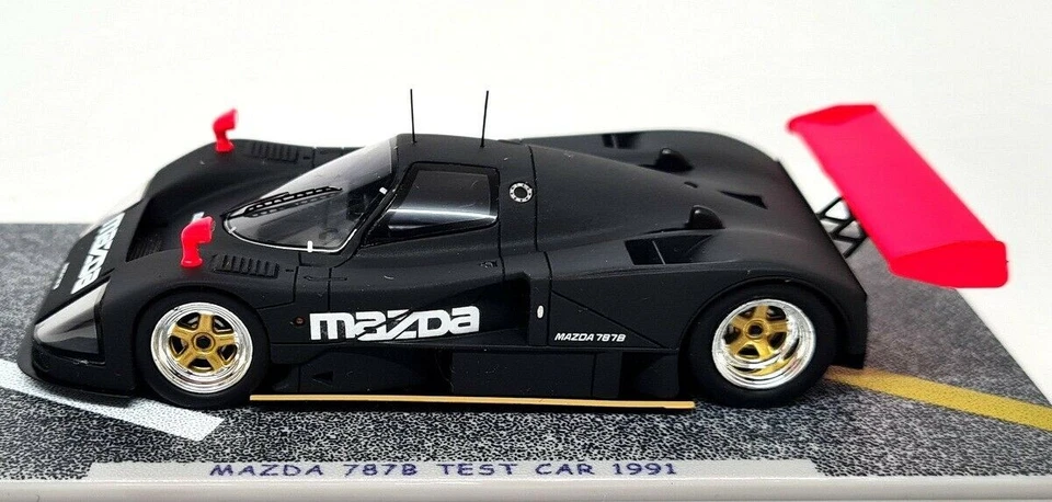 Spark 1/43 - 马自达 787B 测试车 1991 年黑色勒芒历史树脂模型车 — 第 4/4 张图片