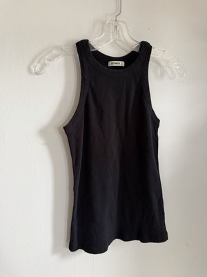Buck Mason Black Ribbed Tank Top  M