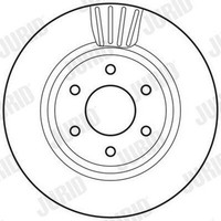 2X Jurid Bremsscheibe Coat+ 562813JC JC Schachtel FüR Nissan Navara NP300 D40 3