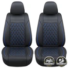 FOR FORD TRANSIT CONNECT - PREMIUM FAUX LEATHER FRONT SEAT COVERS BLUE CAR VAN