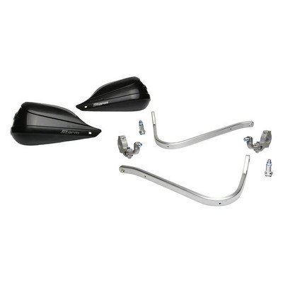 Barkbusters Universal Storm Two Point Mounted Handguard Kit Black 1 1/8'' Bars