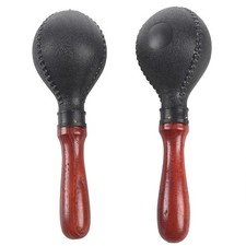 Professional Pair Of Maracas Shakers Rattles Sand Hammer Percussion6389