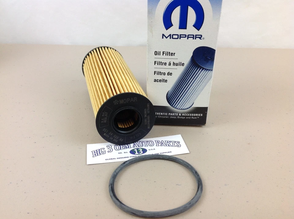 Chrysler Dodge Jeep 2011-2013 kit de filtro de aceite 3,6 L Mopar OEM 68079744AD Foto 2 de 4