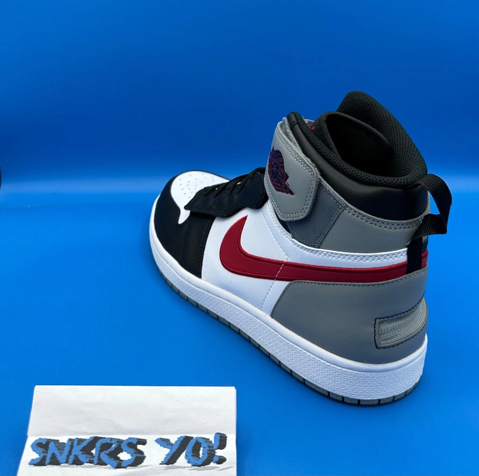 Jordan 1 High FlyEase Negro Gris Partícula Gimnasio Rojo (CQ3835-002) Hombre Talla 11 Foto 2 de 4