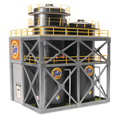 #ad MENARDS TIDE SOAP FACTORY BUILDING ACCESSORY CHEMICAL PLANT PLUS POWER SUPPLY $119.99