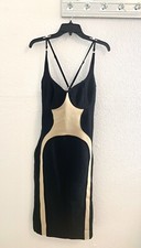 Fashion Nova Black Bandage Midi Dress