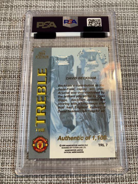 【激レア】ベッカム futera プロモーション？ サッカーカード David Beckham 1999 Futera Platinum Soccer Card /8 Manchester