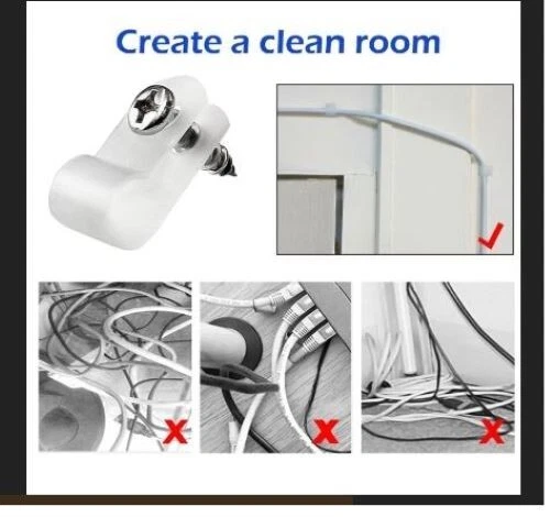 110 Pcs 1/2 Inch R-Clip Clamp Nylon P-Mounting Clips Cable Wire Clamp - Image 3 of 4