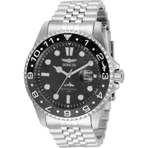 Invicta Men's Watch Pro Diver Japanese Quartz Charcoal Dial Bracelet 35129