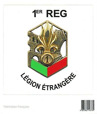 Autocollant du 1  REG  1 R giment Etranger de G nie L GION 