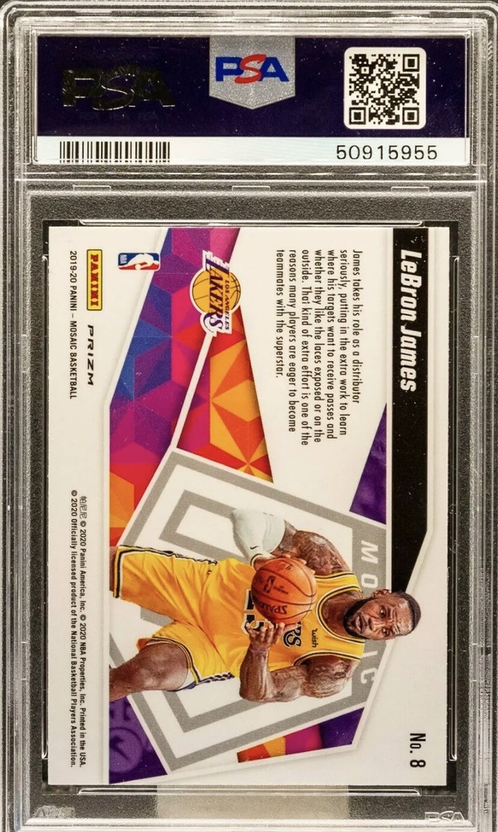 シングルカード NIKE - 2019 PANINI MOSAIC LeBRON JAMES PSA10 2019 Panini Mosaic #7 LeBron James will to win PSA 10 #S2310