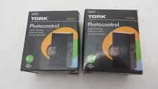 2 PIECES    Tork 3000 Button Photocontrol Flush Mounting 120V Photocell/Photoeye