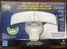 Home Zone Wide Adjustable Motion Sensor Activated LED Outdoor Security Light