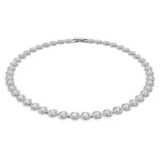 Swarovski Una Angelic Tennis Necklace - Round Cut, White, Rhodium Plated 5117703