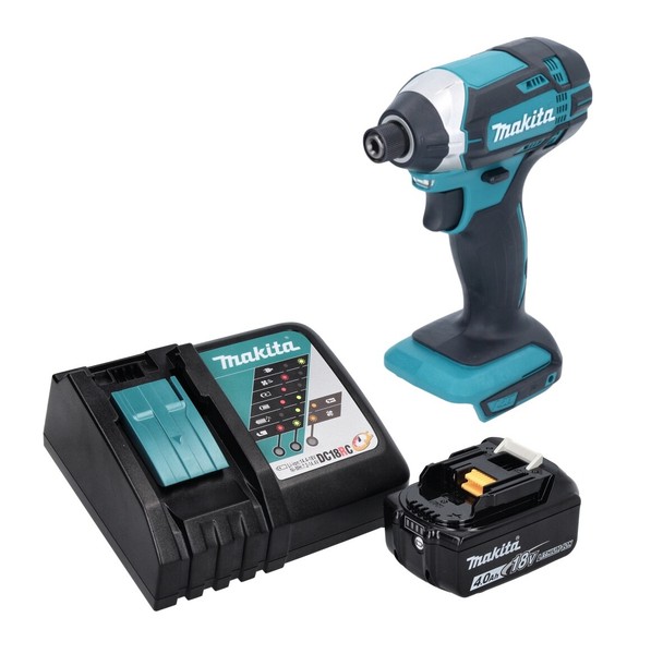 Makita Dtd 152 RM1 Akku Schlagschrauber 18 V 165 Nm + 1X Akku 4,0 Ah + LadegeräT-image