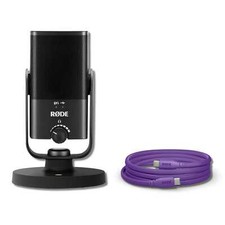 Rode NT-USB Mini Mic SC17-Purple USB-C to USB-C Cable 5' for Podcasting