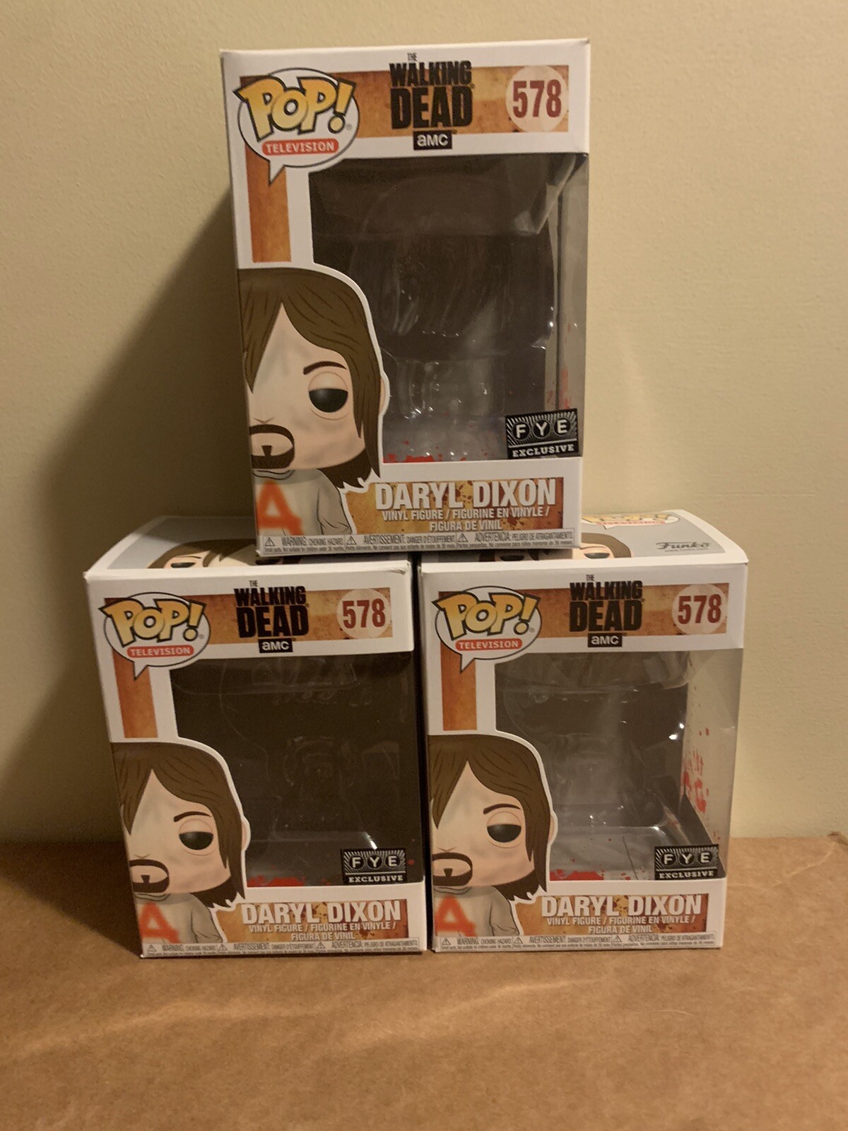 Funko Pop #578 Daryl Dixon Prisoner Fye Walking Dead Caja ¡Solo Sin Figura!