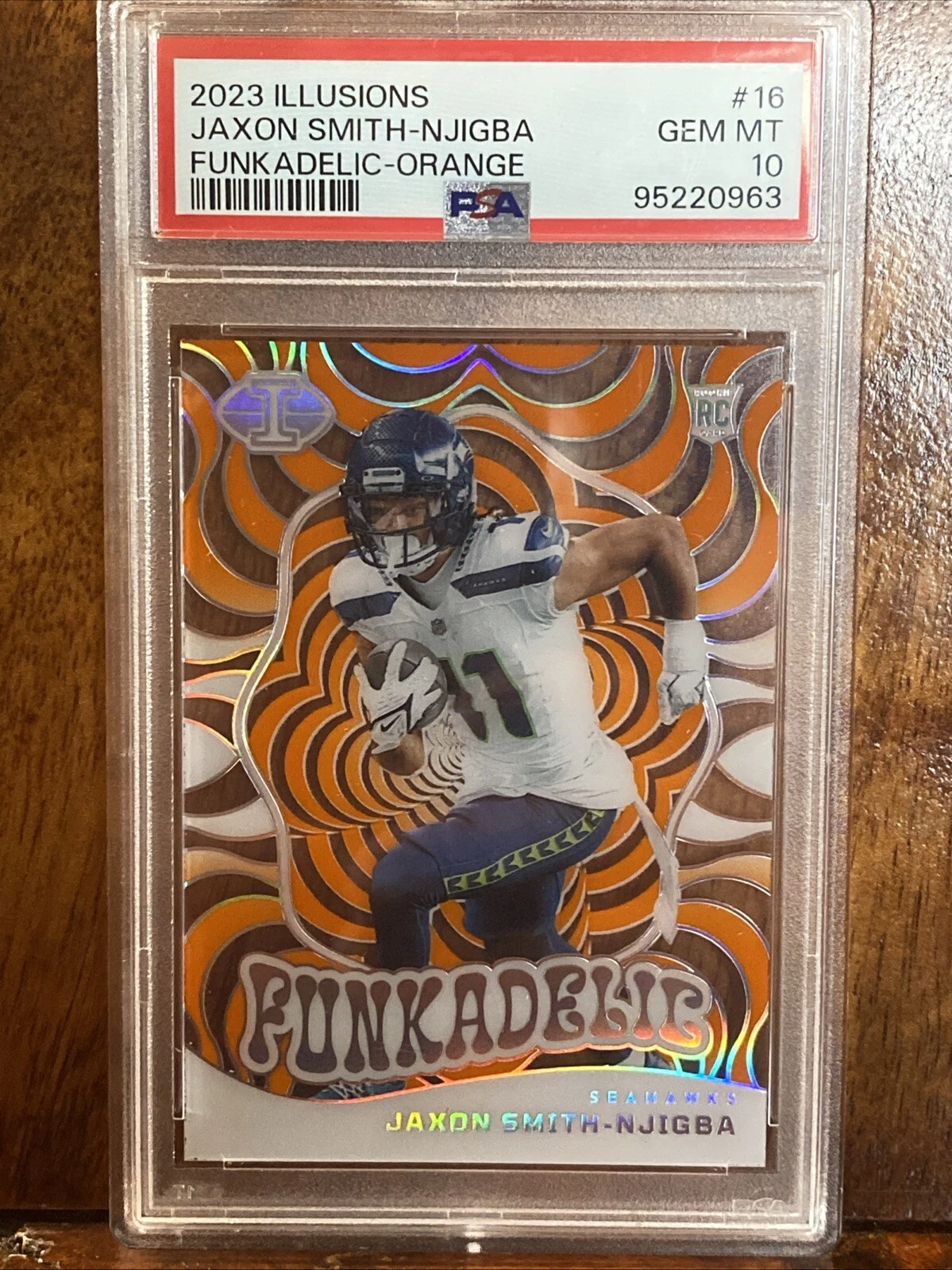 Jaxon Smith-Njigba Panini Illusions Funkadelic #16 Orange