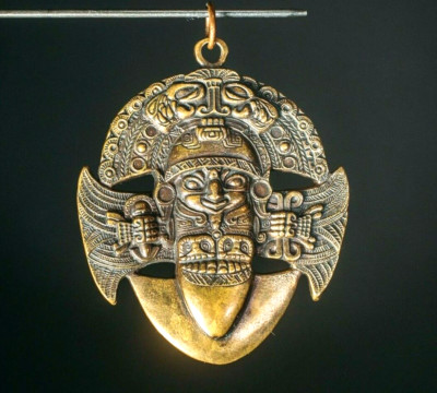 Tumi Knife Pendant, Ceremonial Inca Pagan Rituals Dagger Amulet, Inti Inca Knife