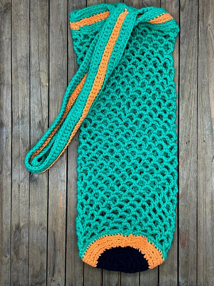 Yoga Mat Bag - Handmade Crochet Carrier for Pilates Gym Yogi  