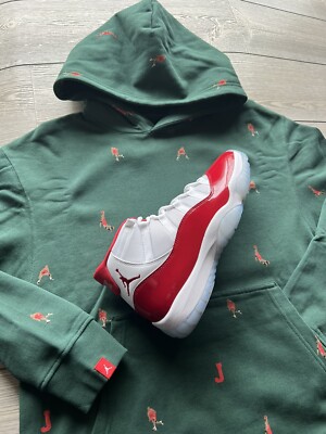 Size S Michael Jordan All Over Print Essential Green Fleece Hoodie for sale online | eBay