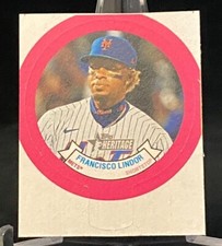 2022 Topps Heritage '73 Candy Lids #14 Francisco Lindor New York Mets
