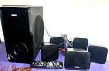 RCA DVD Home Theater RTD325W Replacement 5.1 Speaker Set With Subwoofer/Remote