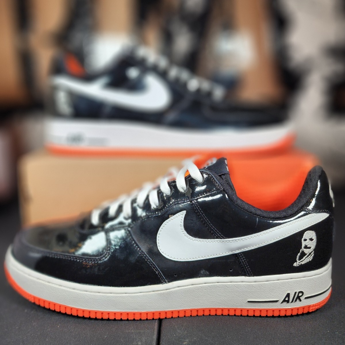 2006 Nike Air Force 1 AF1 Halloween Split Rare Orange Black 2006 Nike Air Force 1 AF1 Halloween Split Rare Orange Black