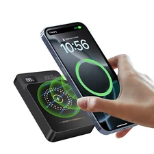 10000mAh Magnetic Power Bank Battery Pack Wireless Charger 20W PD Fast Charging