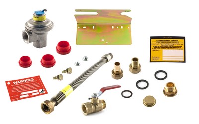 Nachrüst Gaszähler G4 E6 U6 Set 110 mm mittig für fachgerechte Installation
