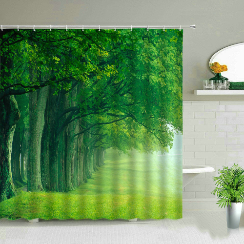 Juego de cortinas de ducha impermeables para decoración de bañera gancho de tela - Imagen 10 de 31