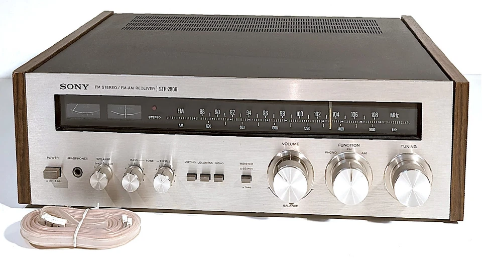 🔥【PRO SERVICED】Sony STR-2800 Stereo 40W Receiver! CHOOSE LED COLOR💥GUARANTY - Image 2 of 4