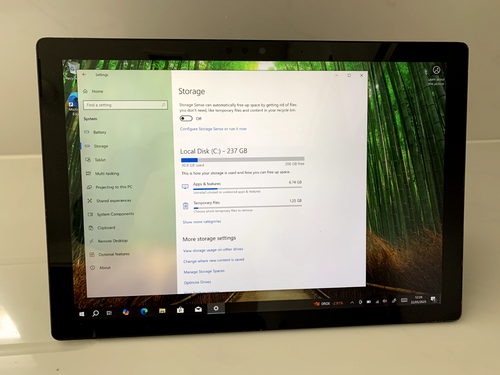Microsoft Surface Pro 7 1960, Intel Core i5-11th Gen 2.4GHz 8GB Ram 256GB SSD - Picture 3 of 8
