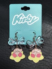 New Kirby Pink Bow Earrings