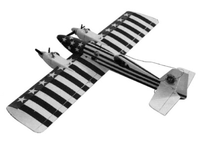 American Nightmare Twin Engine 49'' WS RC Airplane Printed Plans Templates