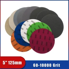 5" 125mm Round Sandpaper Sheet Wet And Dry Sanding Discs Polishing 60-10000 Grit